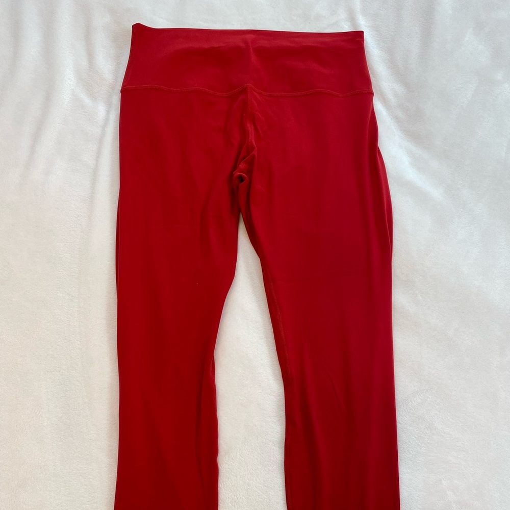 Red lululemon align leggings